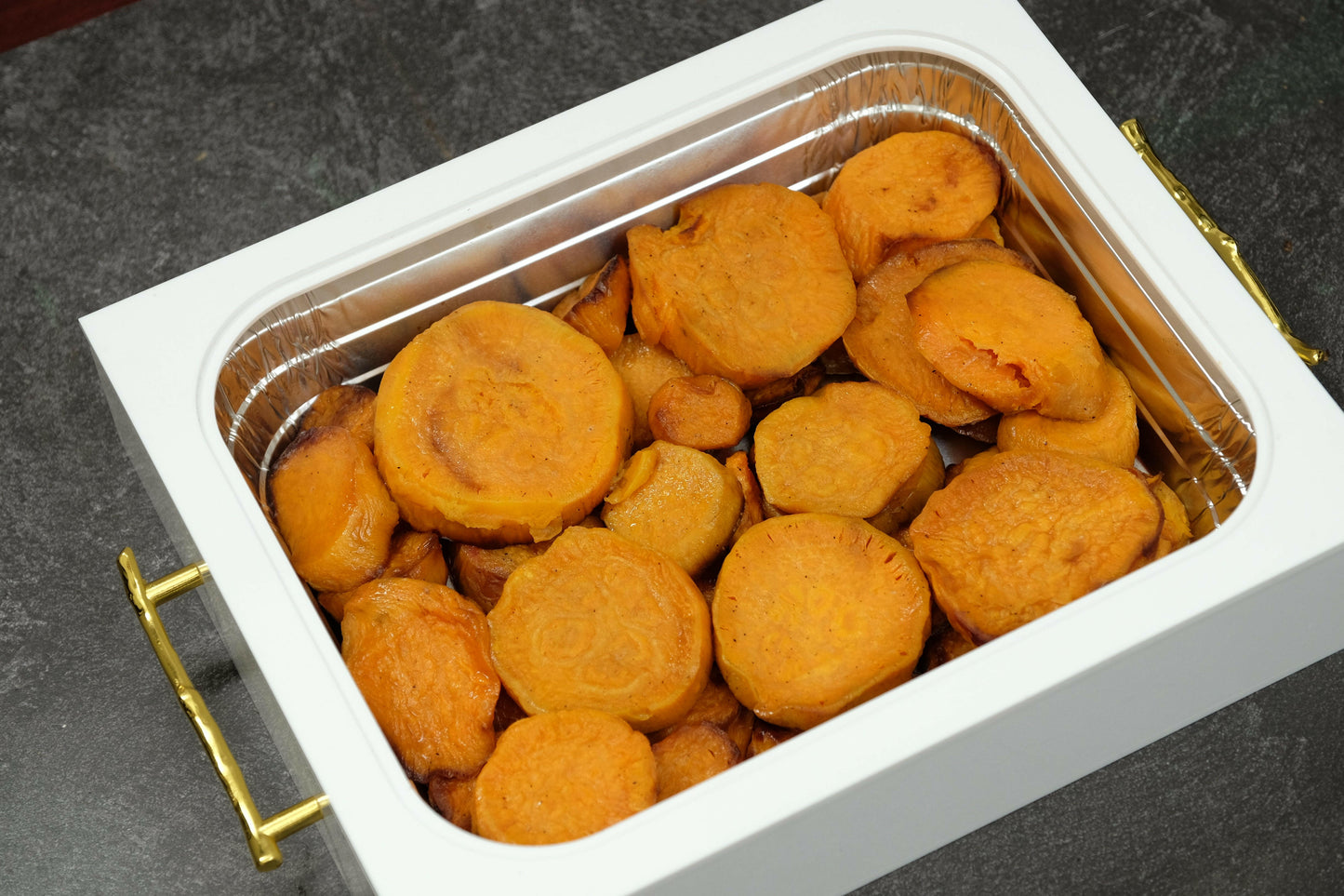 Baked Sliced Sweet Potato 9x13