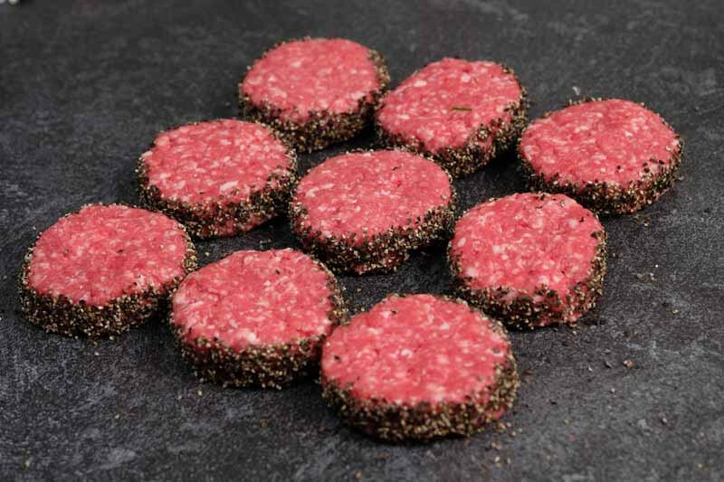 Beef Sliders Pepper Crusted.