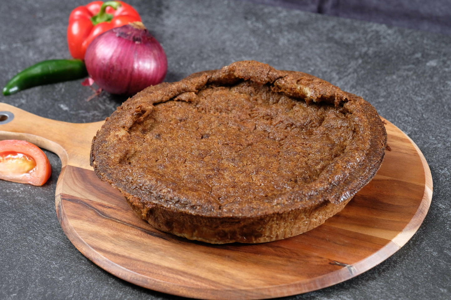Potato Kugel Round.