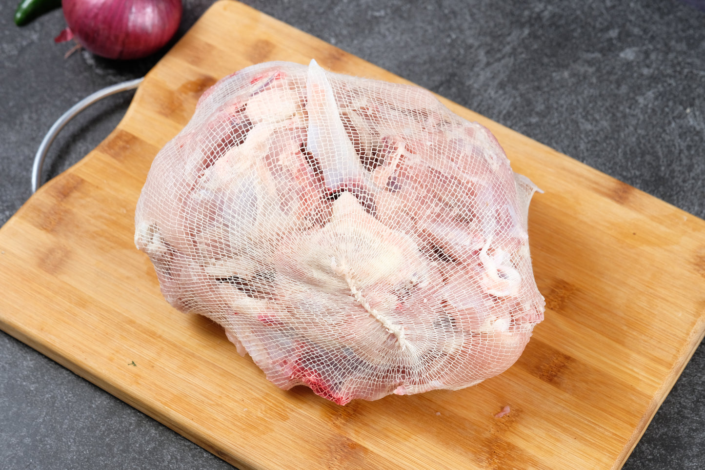 KJ Frozen Chicken Bones with Net.