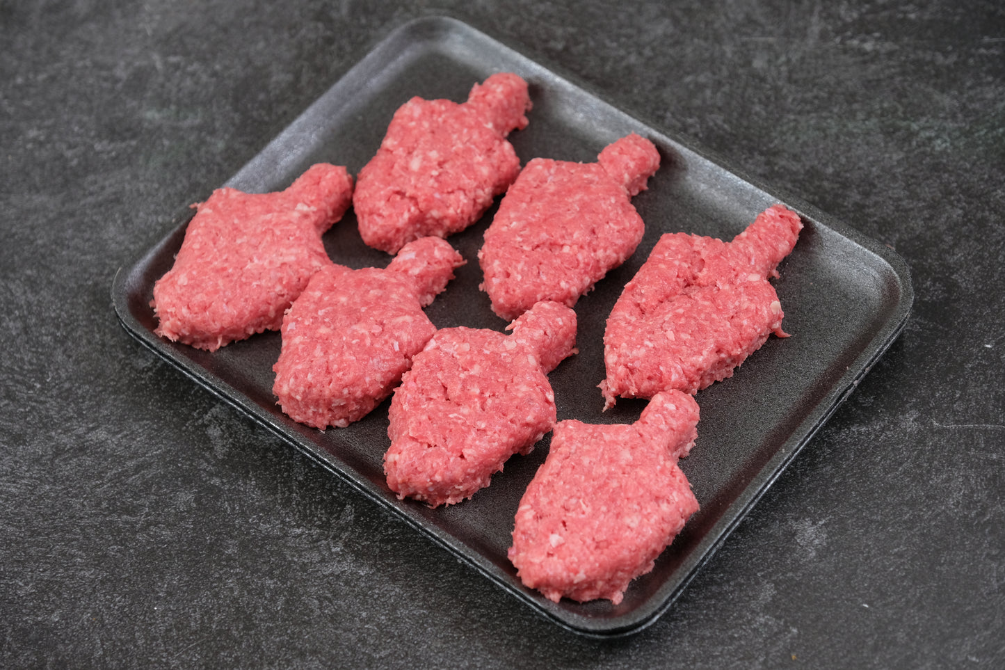 Beef Patties Dreidel Shape