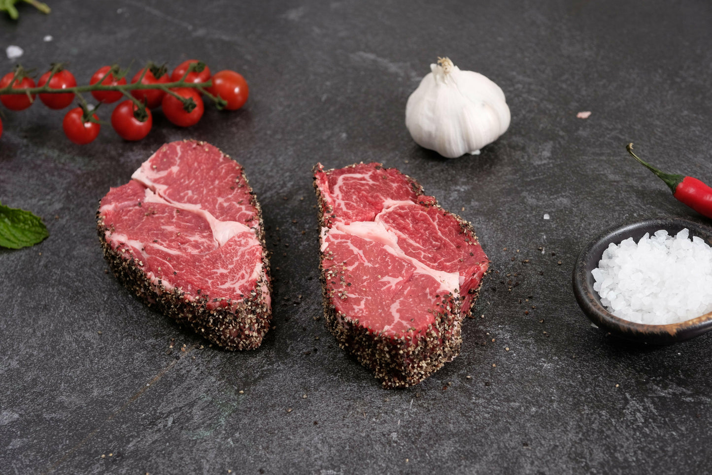 Beef Pepper Crusted Club Steak - Ready to Grill | Satmar Meats