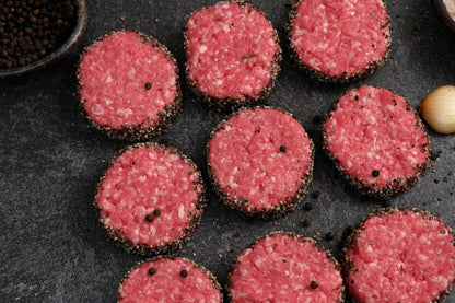 Pepper Crusted Beef Patties