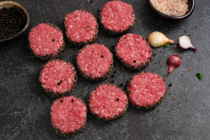 Pepper Crusted Beef Patties