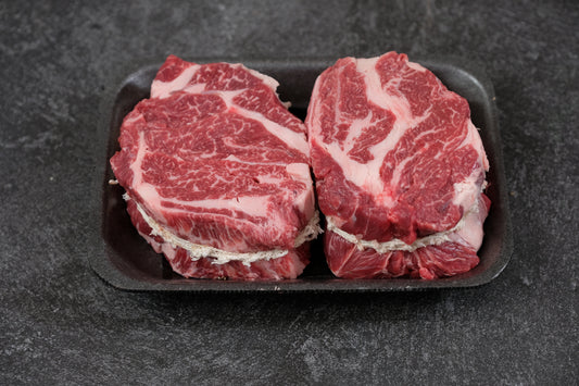 Prime Beef Delmonico Steak.