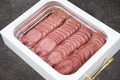 Satmar Meats Sliced Cooked Tongue with Sauce